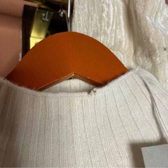 Everlane The Good Merino Wool Mockneck Sweater Cream White Bone NWT Size XS - Picture 4 of 7